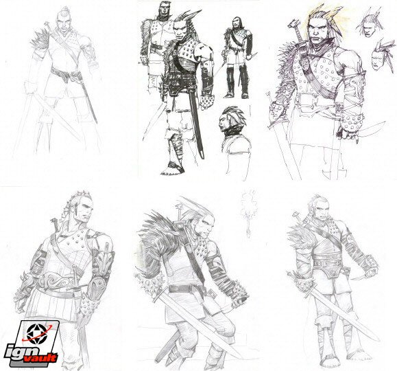 Эскизы Ведьмак 2