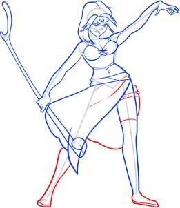 Персонажи с магией рисунок карандашом