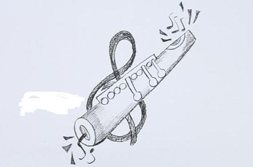 Флейта Пикколо раскраска