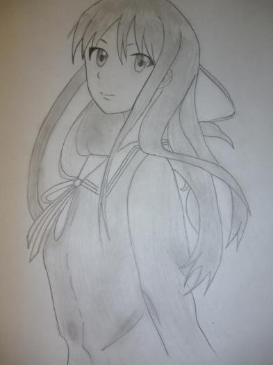 Карандашом для срисовки аниме Мицуки