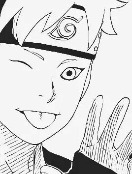 Раскраски Боруто и Мицуки