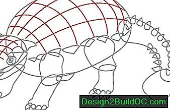 Нарисовать Анкилозавра поэтапно