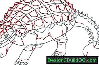 Анкилозавр рисунок для начинающих