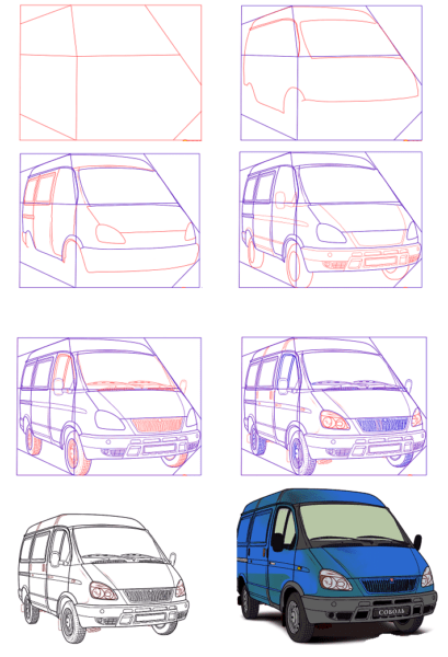 ВАЗ 1111 Ока раскраска