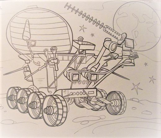 Луноход рисунок
