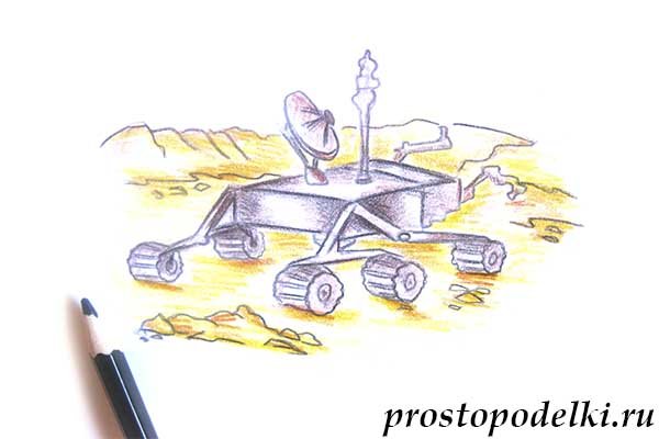 Модель лунохода рисунок