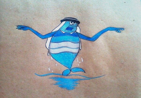 Легкий рисунок водяного