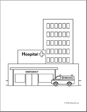 Мультяшное здание больницы