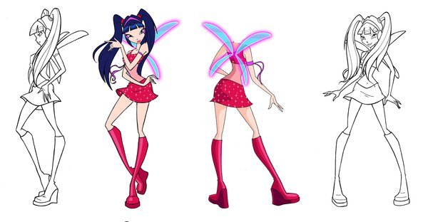 Винкс для срисовки Муза чармикс