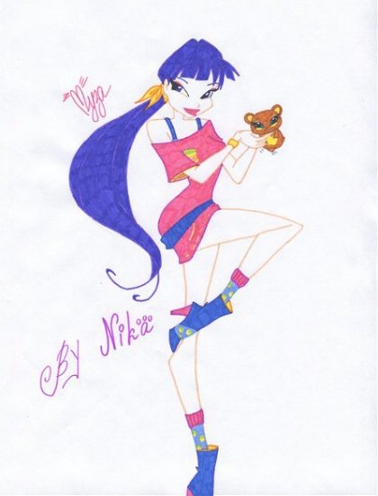 Нарисовать музу по Музыке