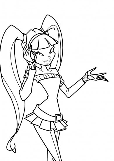 Винкс для срисовки Муза