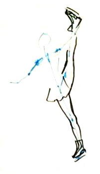 Фигуристка рисунок поэтапно