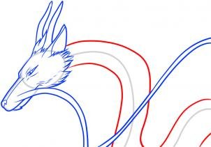 Нарисовать дракона Хаку