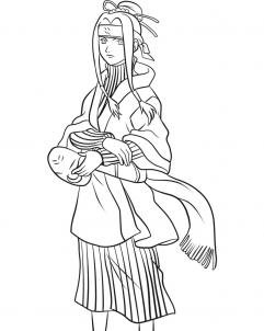 Раскраски Наруто Хаку