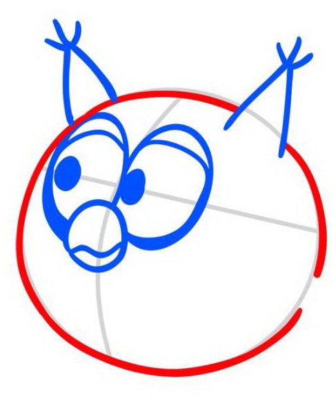 Пошаговое рисование Кроша