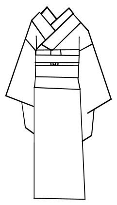 Кимоно раскраска для детей