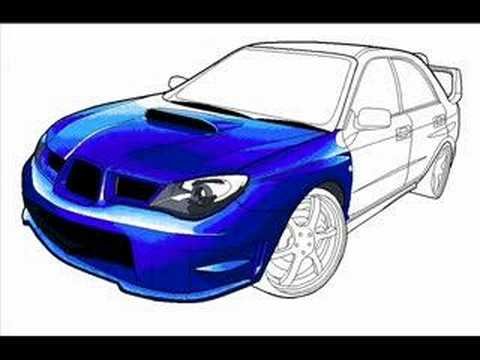 Рисунки машины карандашом для начинающих