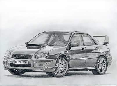 Раскраска машина Субару Аутбек