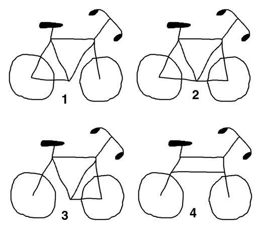Велосипедист поэтапное рисование