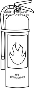 Раскраска огнетушитель пожарный