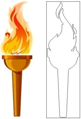 Тюремные Татуировки факел