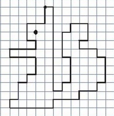 Графический диктант белка