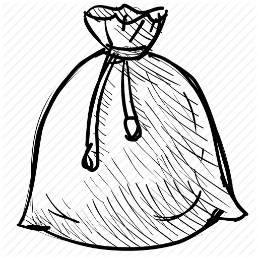 Мешок раскраска