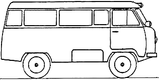 УАЗ 452 Буханка раскраска