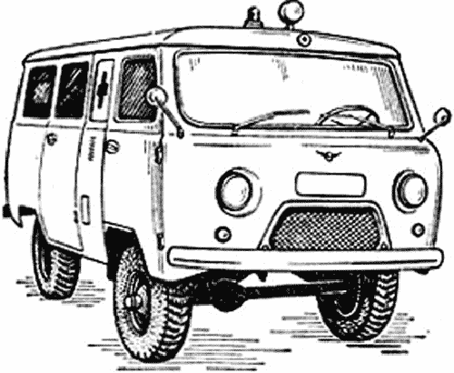 УАЗ 452дг раскраска