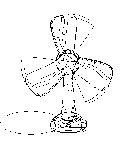 Потолочный вентилятор нарисовать