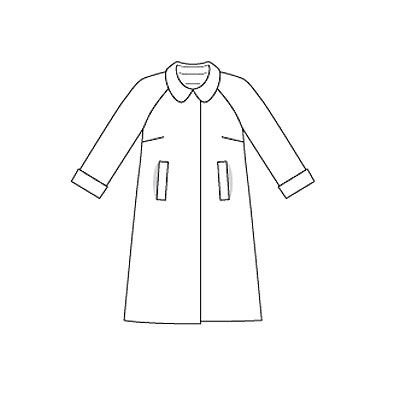 Трафарет пальто