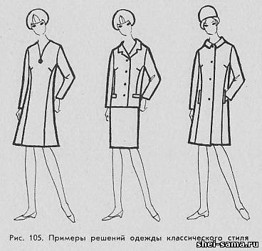 Нарисуйте классический стиль одежды