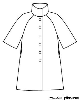 Burda пальто реглан выкройка