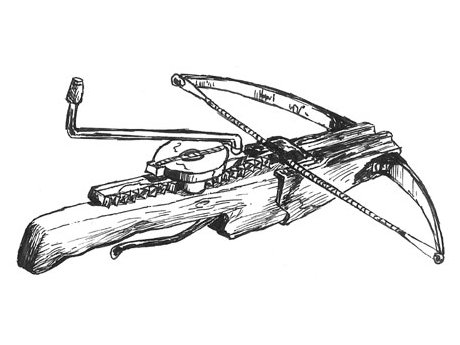 Механизм старинного арбалета