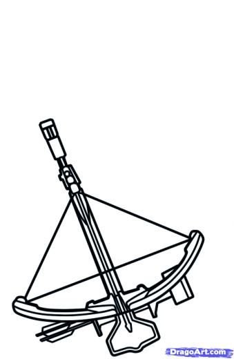 Арбалет нарисовать