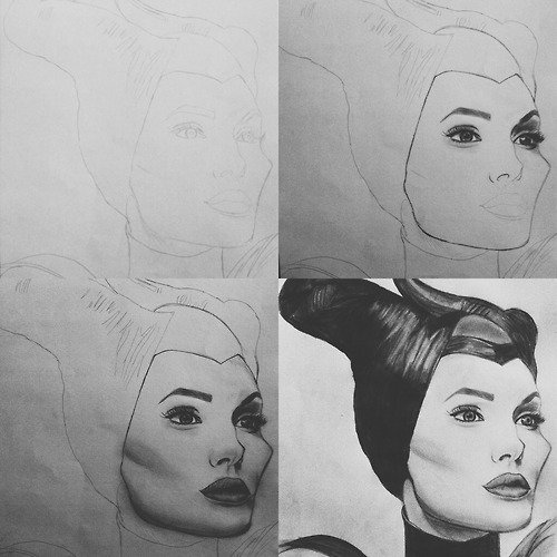 Рисунки для рисования Малефисента