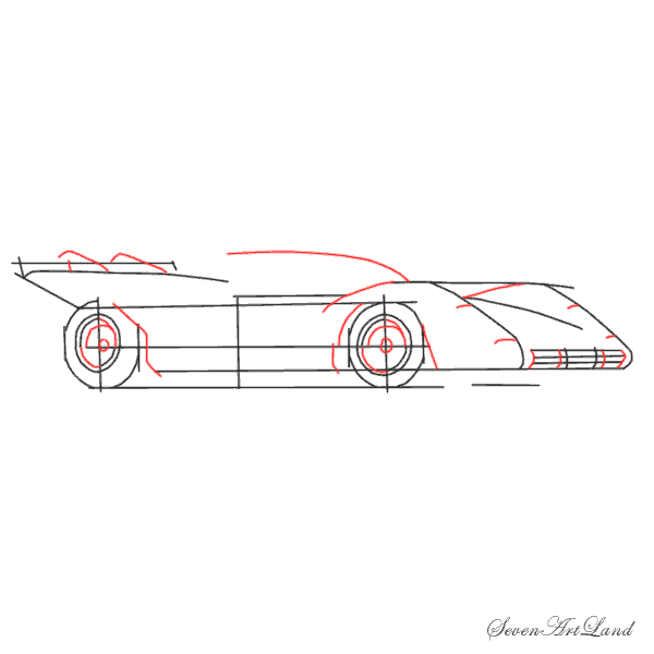 Нарисовать машину Феррари карандашом поэтапно