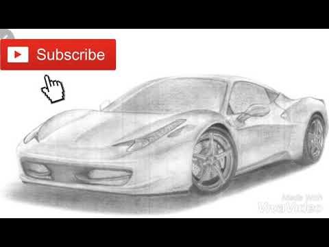 Феррари карандашом штриховка