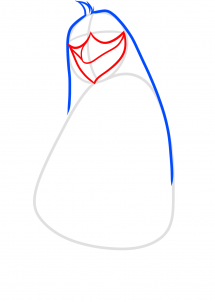 Пингвин карандашом поэтапно