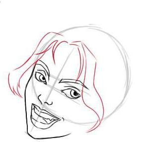 Поэтапные рисунки Харли Квинн