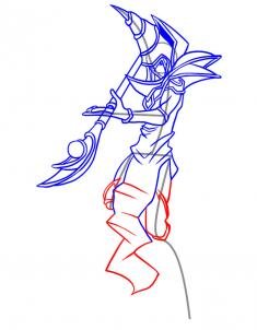 Магическая битва рисунок простым карандашом для срисовки