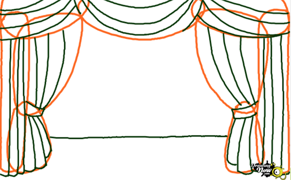 Поэтапное рисование сцены