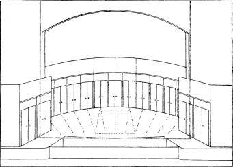 Сцена театра в перспективе