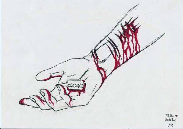 Селфхарм аниме Эстетика