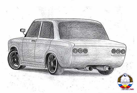 Жигули легкий рисунок