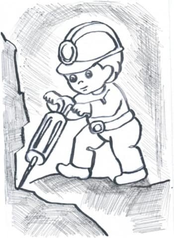 Шахтерский труд глазами детей