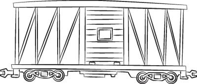 Грузовые вагоны раскраска