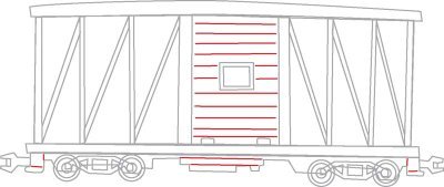 Вагончики карандашом