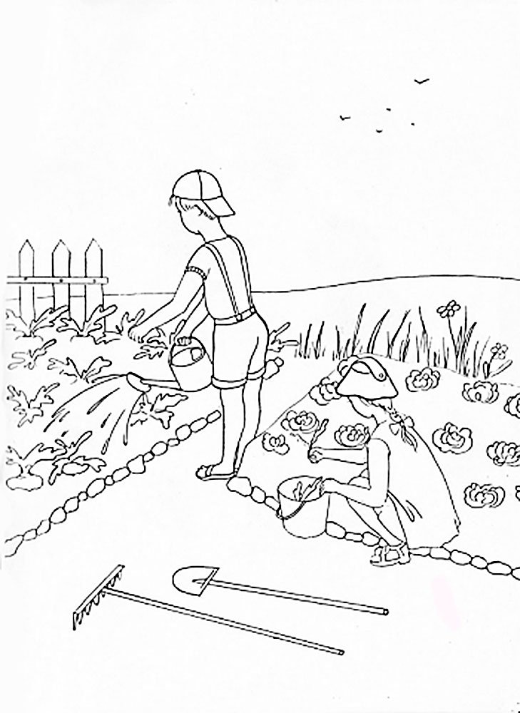 Как нарисовать огород легко