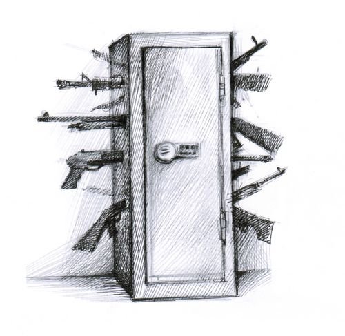 Сейф карандашом